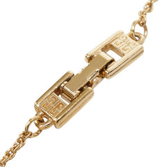 ジバンシー 4Gロゴ リボン モチーフ ペンダント ネックレス ゴールド メッキ レディース Givenchy 中古