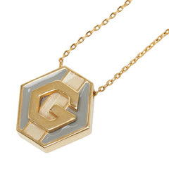 ジバンシー Gロゴ ペンダント ネックレス ゴールド メッキ レディース Givenchy 中古