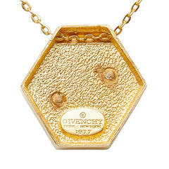 ジバンシー Gロゴ ペンダント ネックレス ゴールド メッキ レディース Givenchy 中古