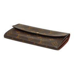 ルイ ヴィトン モノグラム ポシェット ポルト モネ クレディ 長財布 M61725 ブラウン PVC レディース LOUIS VUITTON 中古