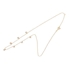 K18YG イエローゴールド ダイヤモンド ダイヤ1.03ct ステーションネックレス ネックレス レディース 中古