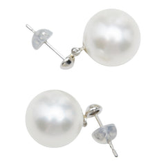 Pt900 プラチナ 白蝶真珠 白蝶真珠11.2mm スタッドピアス ピアス レディース 中古