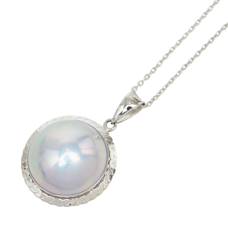 タサキ パール K18WG ホワイトゴールド マベパール15.0mm マベパール ペンダント ネックレス レディース TASAKI 中古