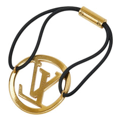 ルイ ヴィトン エラスティック ルイーズ ヘアアクセサリー M00760 ゴールド メッキ ゴム紐 レディース LOUIS VUITTON 中古