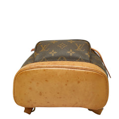 ルイ ヴィトン モノグラム ミニモンスリ リュック バックパック M51137 ブラウン PVC レザー レディース LOUIS VUITTON 中古