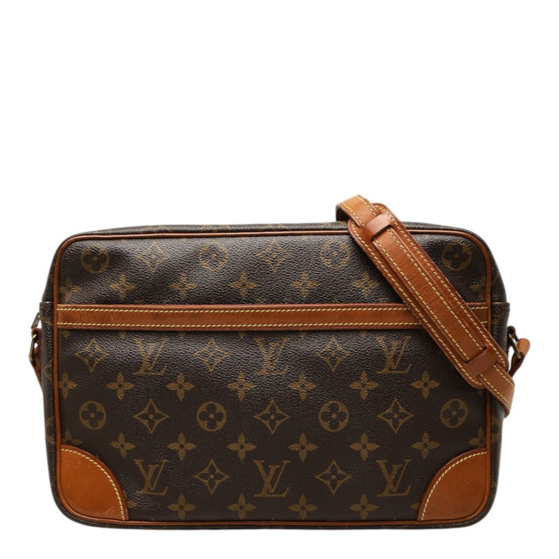 ルイ ヴィトン モノグラム トロカデロ27 斜め掛け ショルダーバッグ M51274 ブラウン PVC レザー レディース LOUIS VUITTON 中古