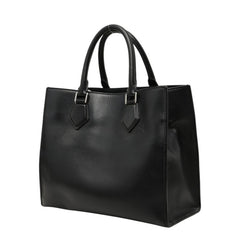 ドルチェアンドガッバーナ ロゴ ハンドバッグ ブラック レザー レディース DOLCE&GABBANA 中古