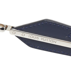 ルイ ヴィトン ドリーミング チャームズ キーホルダー MP1776 ネイビー シルバー レザー メタル レディース LOUIS VUITTON 中古