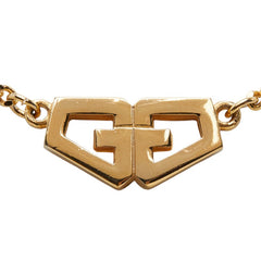 ジバンシー Gロゴ ペンダント ネックレス ゴールド メッキ レディース Givenchy 中古