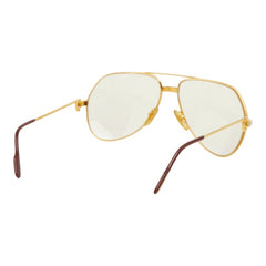 カルティエ ティアドロップ サングラス ゴールド メッキ レディース CARTIER 中古