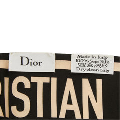 ディオール アモーレ ミッツァ スカーフ ブラック マルチカラー シルク レディース Dior 中古