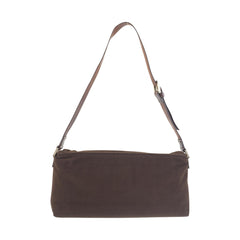 フェンディ ショルダーバッグ ブラウン ファブリック レザー レディース FENDI 中古