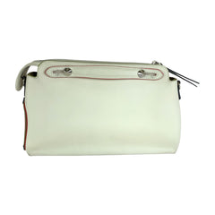 フェンディ バイザウェイ ショルダーバッグ ハンドバッグ 2WAY 8BL124 ホワイト ブルー レッド レザー レディース FENDI 中古