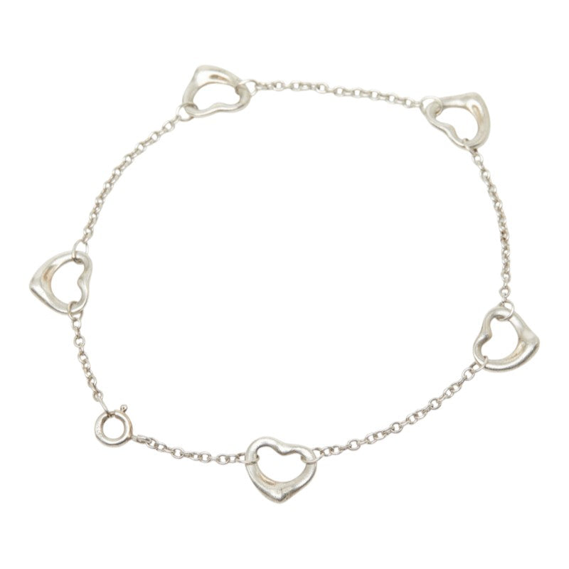 ティファニー エルサ ペレッティ オープンハート ブレスレット シルバー SV925 シルバー レディース TIFFANY&Co. 中古