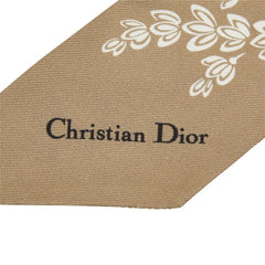 ディオール 蝶 バタフライプリント ミッツァ スカーフ ベージュ系 マルチカラー シルク レディース Dior 中古