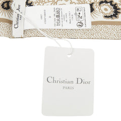 ディオール 蝶 バタフライプリント ミッツァ スカーフ ベージュ系 マルチカラー シルク レディース Dior 中古
