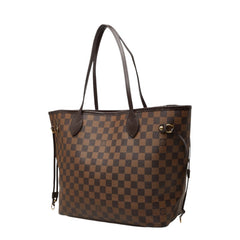 ルイ ヴィトン ダミエ ネヴァーフルMM トートバッグ ショルダーバッグ N40599 ブラウン PVC レザー レディース LOUIS VUITTON 中古