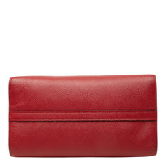 プラダ モノクローム ハンドバッグ ショルダーバッグ 2WAY 1BA156 レッド レザー レディース PRADA 中古