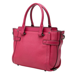 コーチ スワッガー ハンドバッグ ショルダーバッグ 2way 37444 ピンク レザー レディース COACH 中古