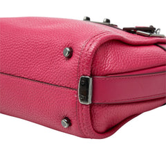 コーチ スワッガー ハンドバッグ ショルダーバッグ 2way 37444 ピンク レザー レディース COACH 中古