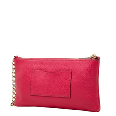 コーチ 斜め掛け ショルダーバッグ F52709 ピンク レザー レディース COACH 中古