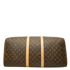 ルイ ヴィトン モノグラム キーポル55 ボストンバッグ トラベルバッグ M41424 ブラウン PVC レザー レディース LOUIS VUITTON 中古