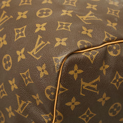 ルイ ヴィトン モノグラム キーポル55 ボストンバッグ トラベルバッグ M41424 ブラウン PVC レザー レディース LOUIS VUITTON 中古