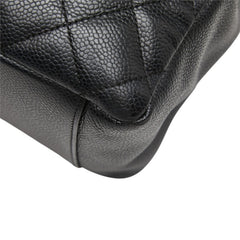 シャネル ココマーク マトラッセ GST チェーン トートバッグ ショルダーバッグ ブラック キャビアスキン レディース CHANEL 中古