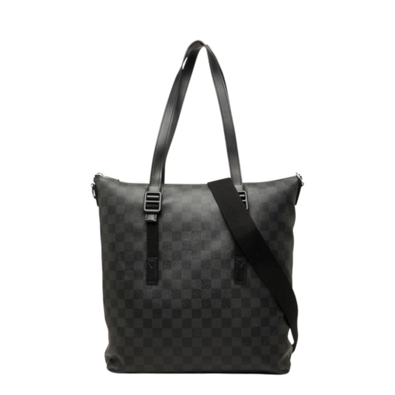 ルイ ヴィトン ダミエグラフィット スカイライン トートバッグ ショルダーバッグ 2WAY N41456 ブラック PVC レザー メンズ LOUIS VUITTON 中古