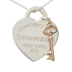 ティファニー リターン トゥ ティファニー ハートキー ペンダント ネックレス シルバー SV925 シルバー レディース TIFFANY&Co. 中古