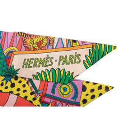 エルメス ツイリー Animapolis アニマポリス スカーフ マルチカラー シルク レディース HERMES 中古