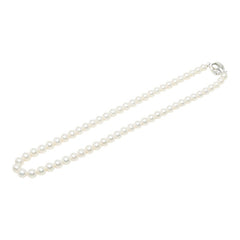 タサキ SV925 シルバー アコヤ真珠 アコヤパール6.2～7.5mm ネックレス レディース TASAKI 中古
