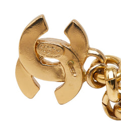 シャネル ココマーク No.5 クローバーモチーフ スウィング スタッドピアス 02P刻印 ゴールド メッキ レディース CHANEL 中古