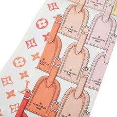 ルイ ヴィトン バンドー マイLVタグ スカーフ マルチカラー ホワイト シルク レディース LOUIS VUITTON 中古