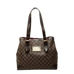 ルイ ヴィトン ダミエ エベヌ ハムステッドMM ハンドバッグ トートバッグ N51204 ブラウン PVC レザー レディース LOUIS VUITTON 中古