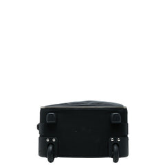 プラダ 三角ロゴプレート スーツケース キャリーバッグ ブラック ナイロン レザー レディース PRADA 中古