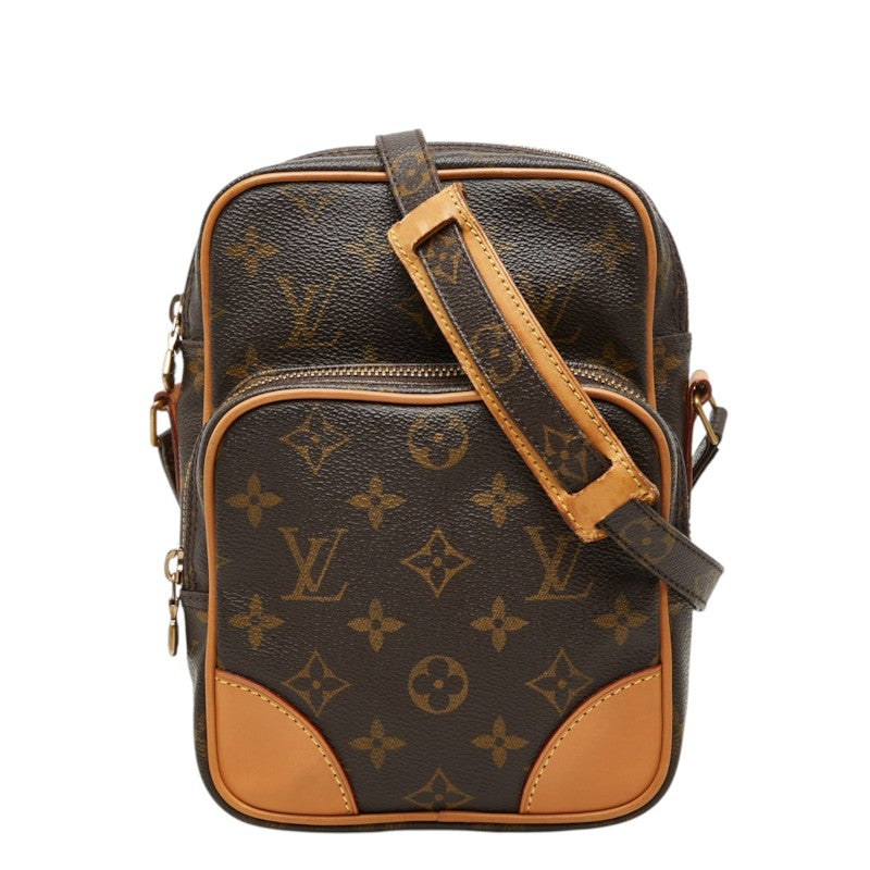 ルイ ヴィトン モノグラム アマゾン 斜め掛け ショルダーバッグ M45236 ブラウン PVC レザー レディース LOUIS VUITTON 中古