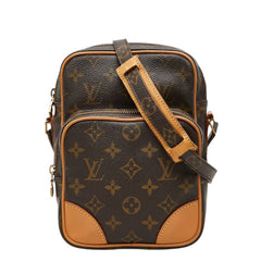 ルイ ヴィトン モノグラム アマゾン 斜め掛け ショルダーバッグ M45236 ブラウン PVC レザー レディース LOUIS VUITTON 中古