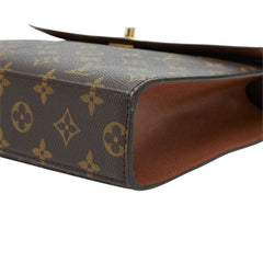 ルイ ヴィトン モノグラム マルゼルブ ハンドバッグ M51379 ブラウン PVC レザー レディース LOUIS VUITTON 中古