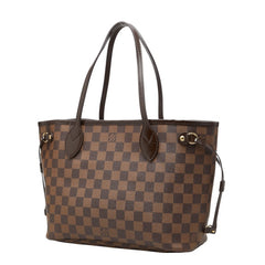 ルイ ヴィトン ダミエ ネヴァーフルPM ハンドバッグ トートバッグ N51109 ブラウン PVC レザー レディース LOUIS VUITTON 中古