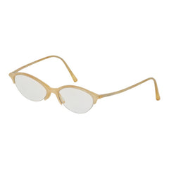 シャネル ハーフリム メガネ 3004 C.514 ベージュ系 プラスチック レディース CHANEL 中古