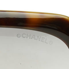 シャネル ココマーク サングラス 5102 カーキグリーン ブラウン プラスチック レディース CHANEL 中古