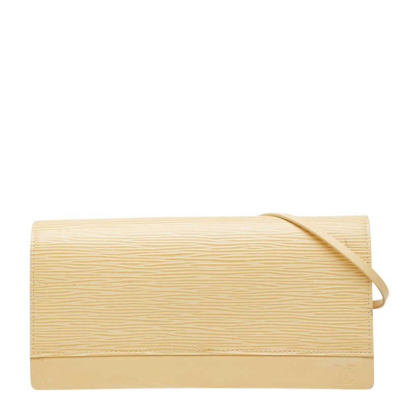ルイ ヴィトン エピ オンフルール ショルダーバッグ M5273A ヴァニラ ベージュ レザー レディース LOUIS VUITTON 中古