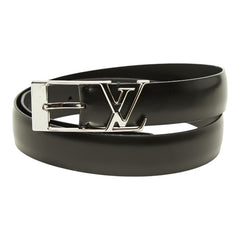 ルイ ヴィトン サンチュール アナグラム ベルト サイズ：85/34 M9840 ブラック レザー レディース LOUIS VUITTON 中古