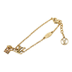 ルイ ヴィトン モノグラム ルルグラム チェーン ブレスレット M00801 ゴールド メッキ レディース LOUIS VUITTON 中古