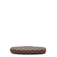 ルイ ヴィトン ダミエ エヴァ チェーン ハンドバッグ ショルダーバッグ 2WAY N55213 ブラウン PVC レザー レディース LOUIS VUITTON 中古