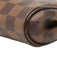 ルイ ヴィトン ダミエ エヴァ チェーン ハンドバッグ ショルダーバッグ 2WAY N55213 ブラウン PVC レザー レディース LOUIS VUITTON 中古