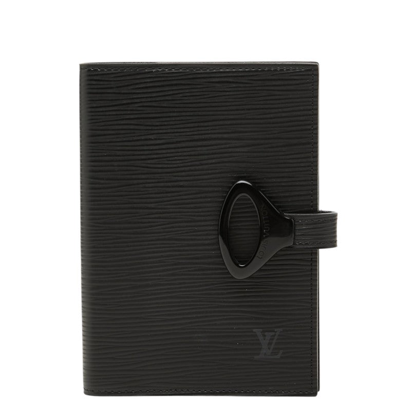 ルイ ヴィトン エピ アジェンダ PM 6穴式 システム手帳 R20052 ノワール ブラック レザー レディース LOUIS VUITTON 中古