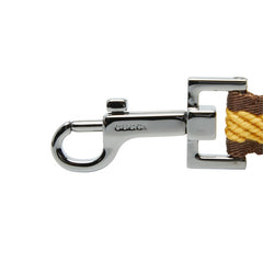 グッチ ロゴ キーリング キーホルダー バッグチャーム イエロー ブラウン シルバー メタル キャンバス レディース GUCCI 中古