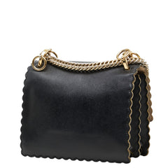 フェンディ ミニ キャナイ チェーン ショルダーバッグ 8M0381 ブラック レザー レディース FENDI 中古